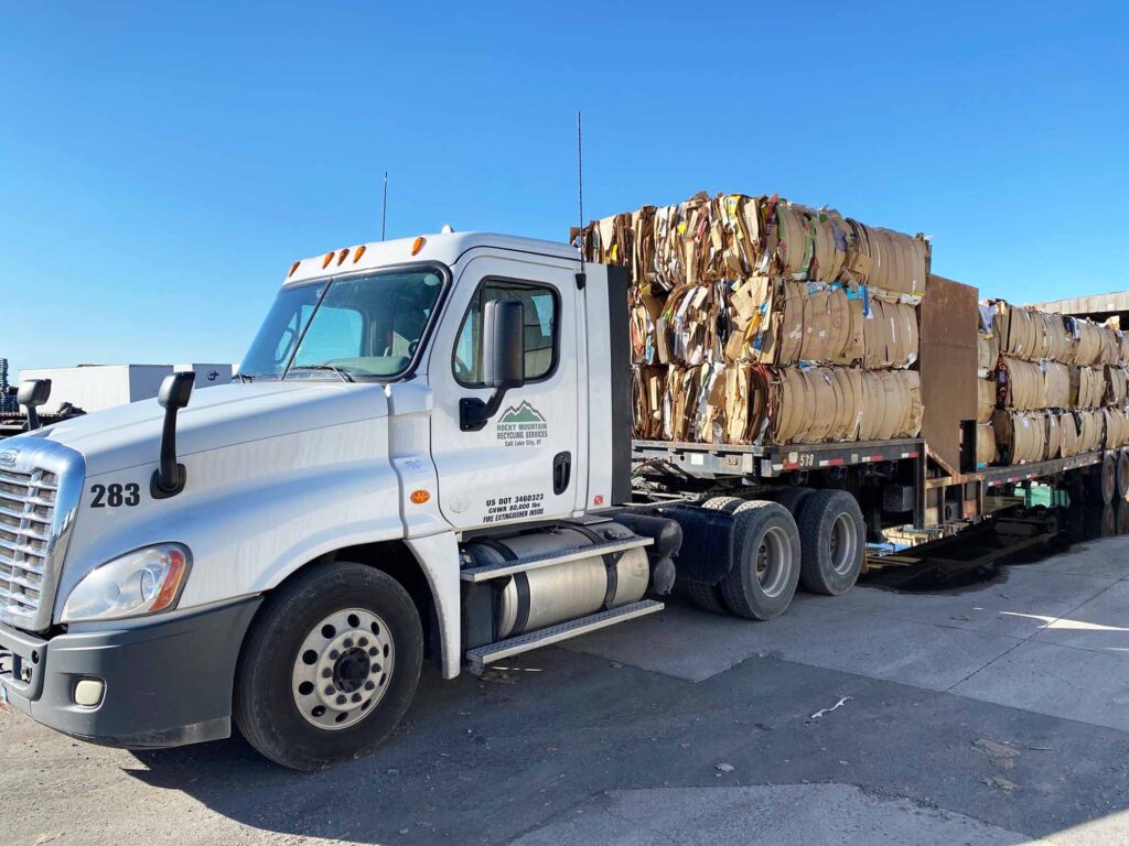 rocky mountain recycling services truck